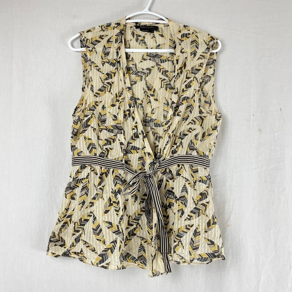 BCBGMAXAZRIA Printed Silk Blouse - Picture 5 of 7